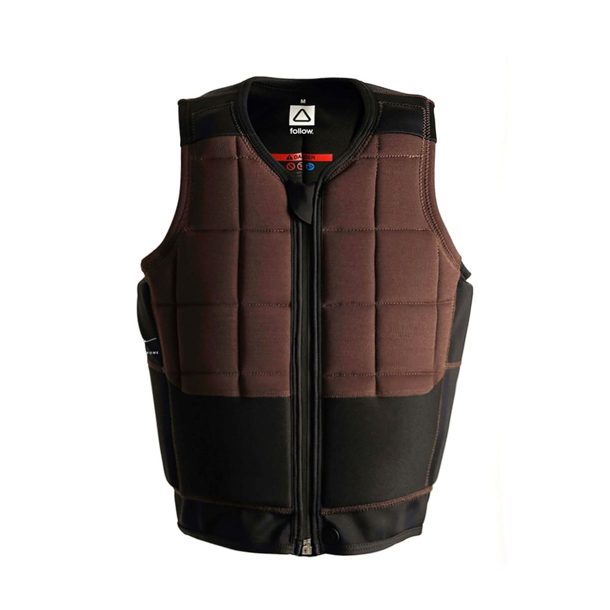 Follow RD Comp Wake Vest 2022 in Black/Brown - BoardCo