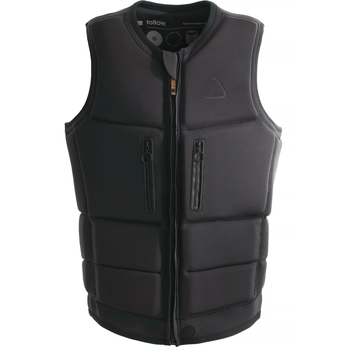 Follow S.P.R. Regular Comp Wake Vest in Black - BoardCo