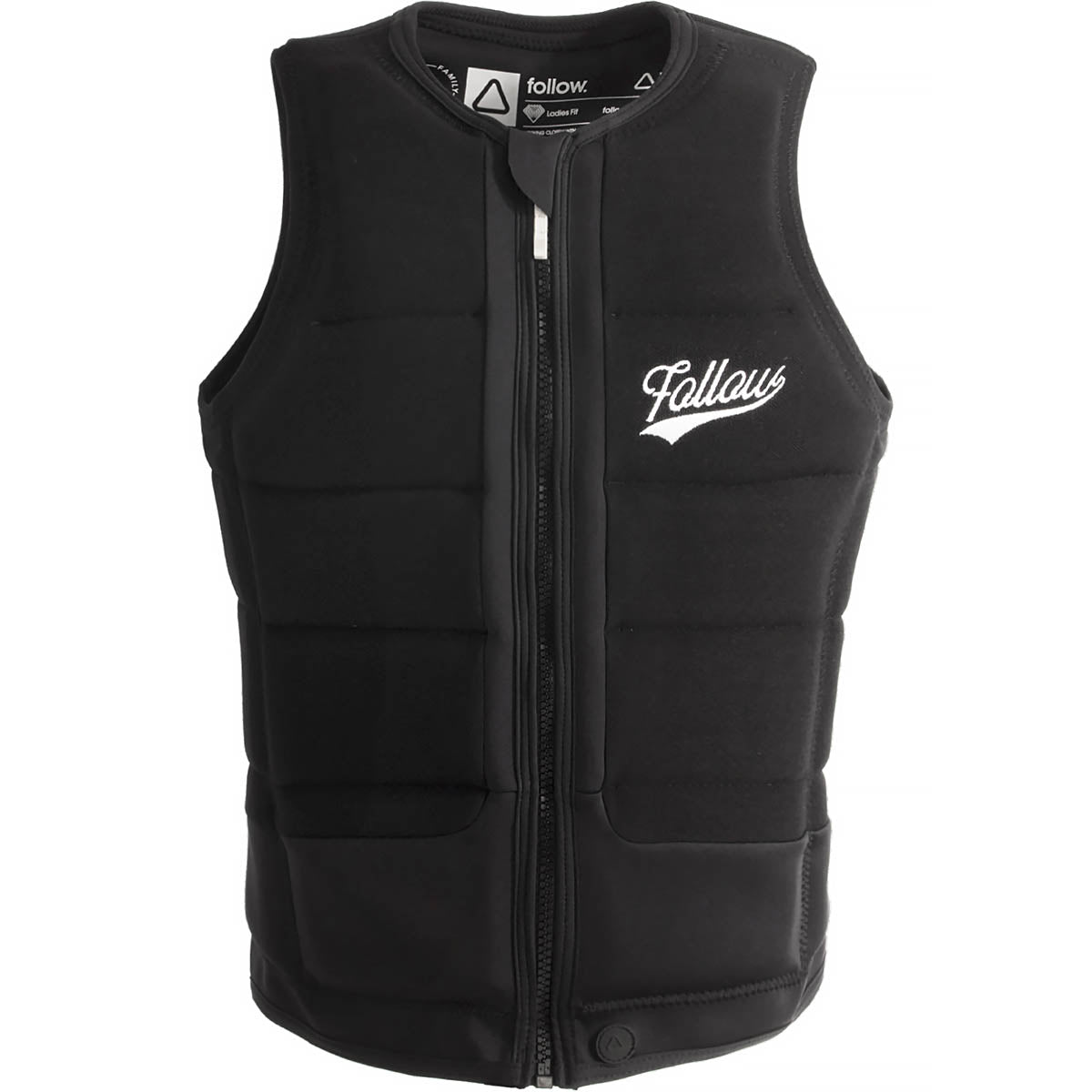 Follow Stow Ladies Comp Wake Vest in Black - BoardCo