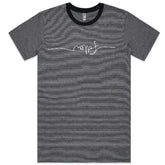 Follow Stripe Stitch Men's Tee in Black - BoardCo