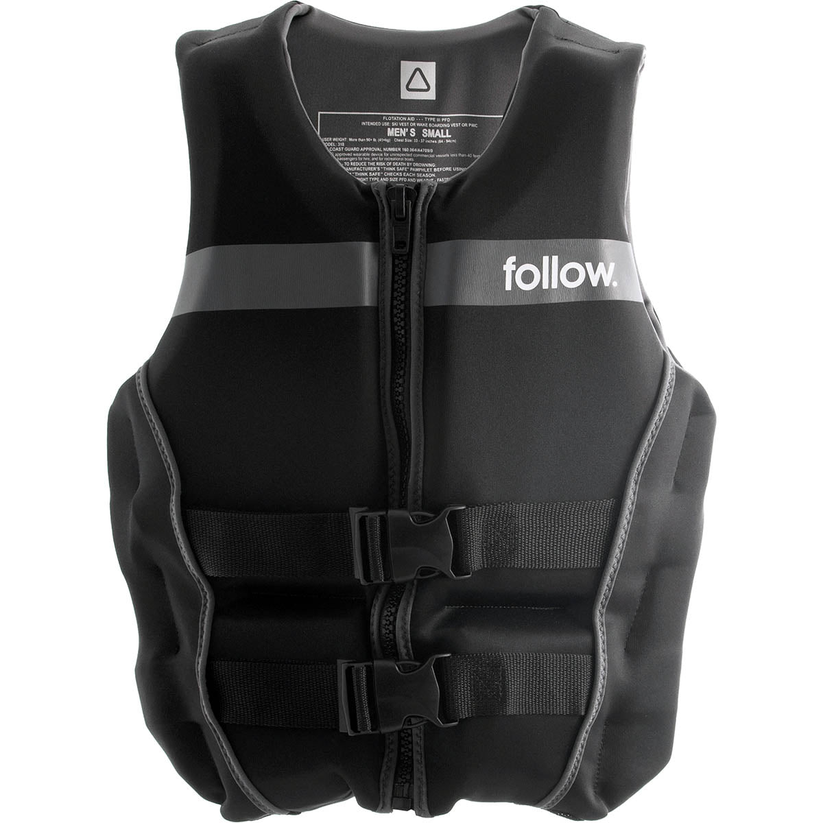 Follow Tact CGA Life Jacket in Black - BoardCo
