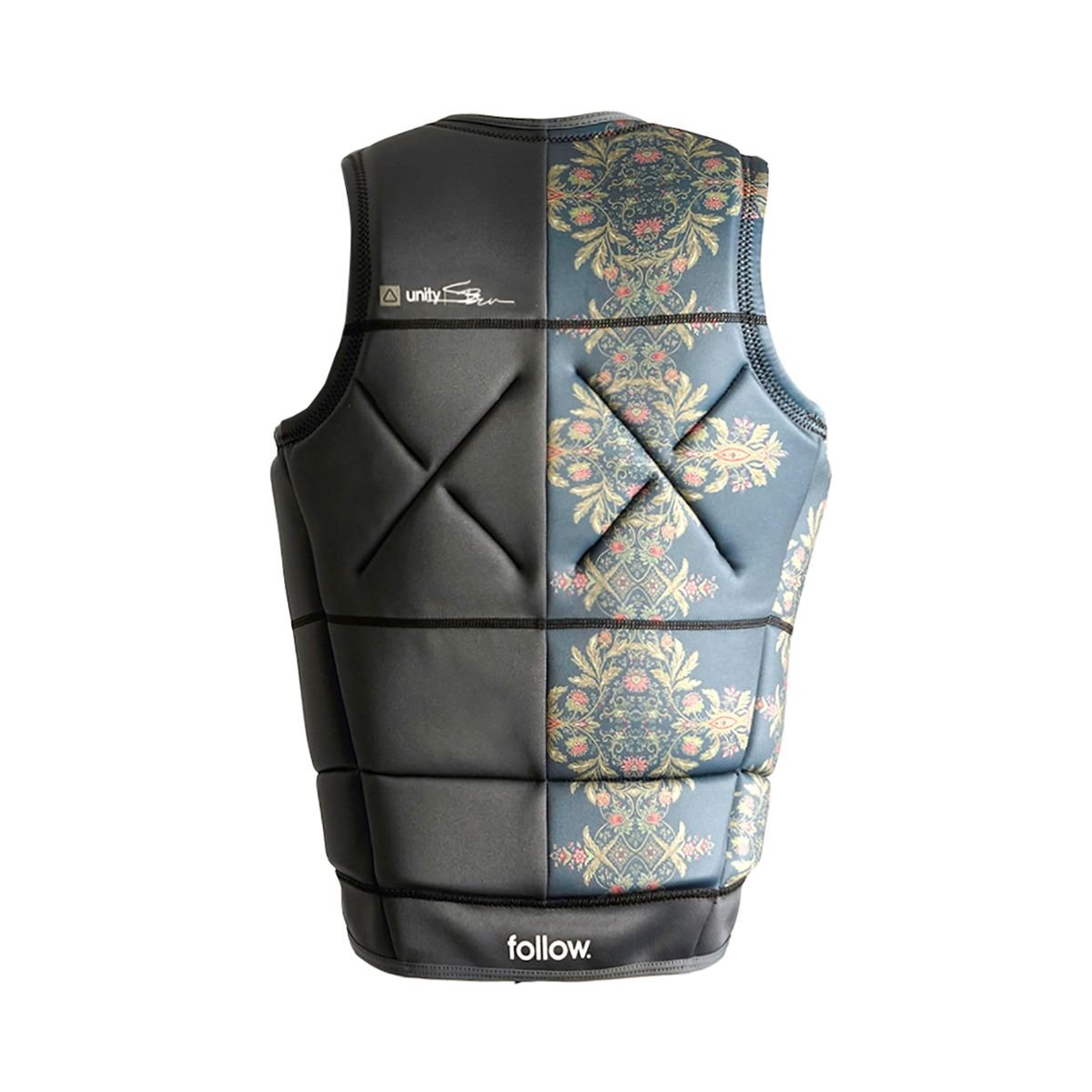 Follow Unity Comp Wake Vest 2022 in SB Charcoal - BoardCo