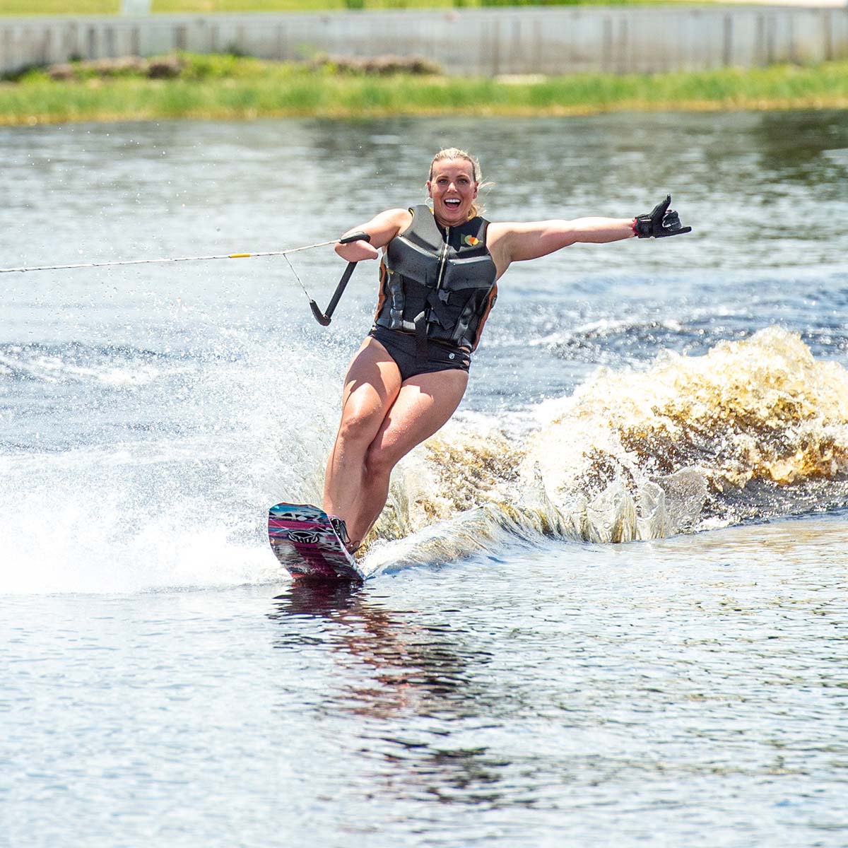 HO Hovercraft Water Ski 2026 Tribal Pink | Women's Freeride Style