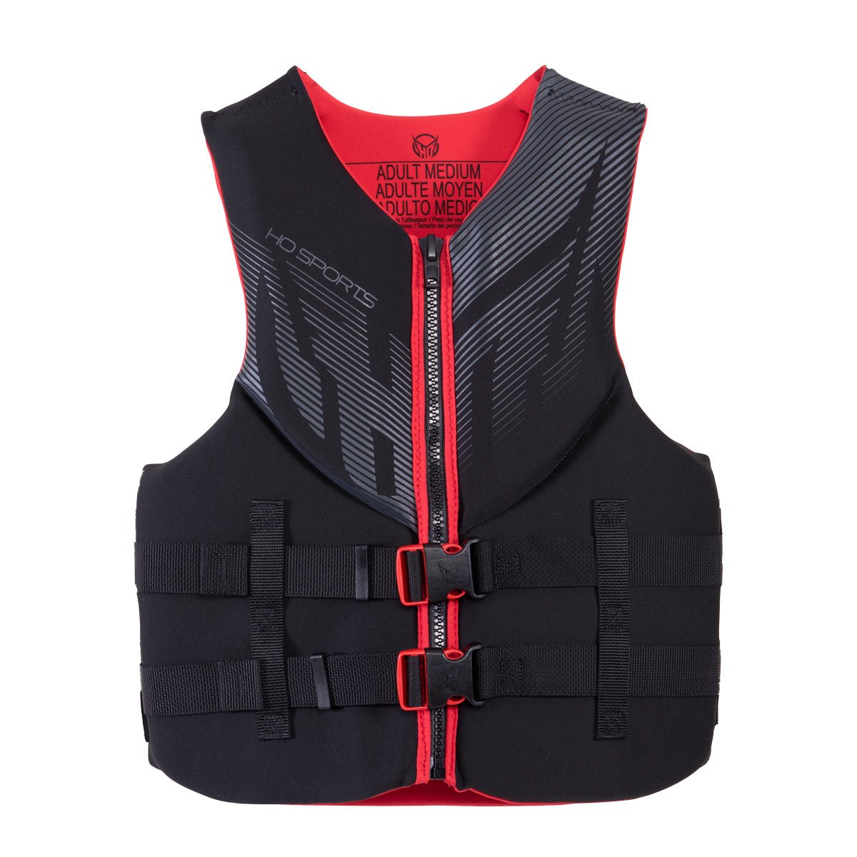 HO Mens Pursuit CGA Life Jacket in Black / Red - BoardCo