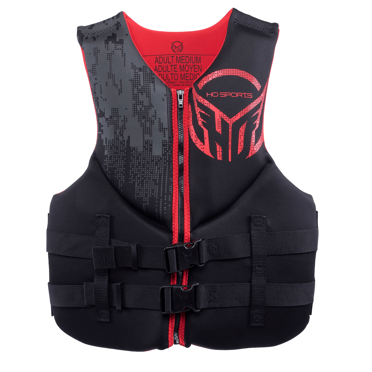 HO Men's Pursuit CGA Life Jacket in Black/Red - BoardCo