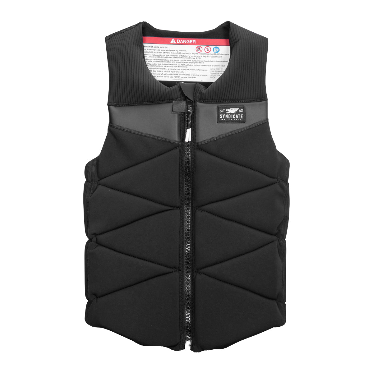 HO Syndicate Rebel Comp Wake Vest in Black - BoardCo