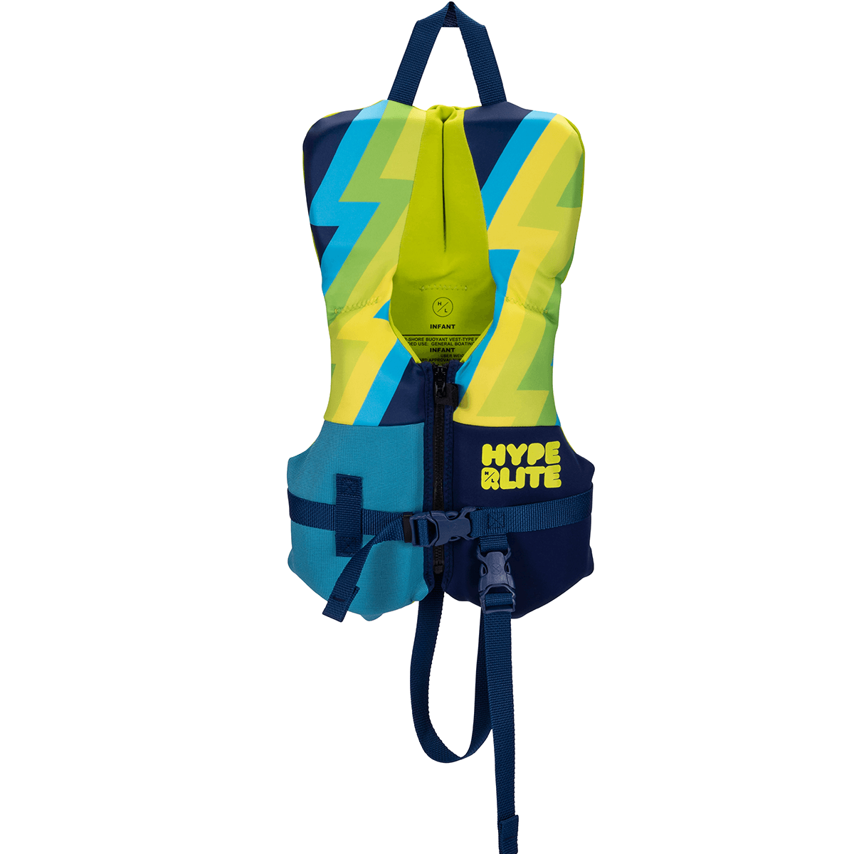 Hyperlite Boy's Toddler Indy CGA Life Jacket in Green/Blue - BoardCo