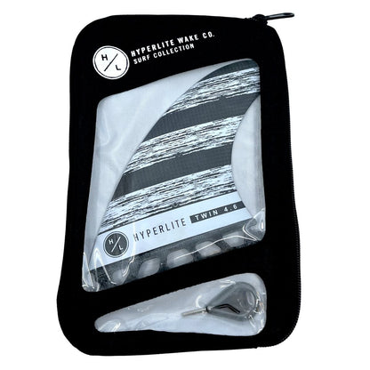 Hyperlite Carbon Twin Surf Fin Set (2 Fins) - BoardCo