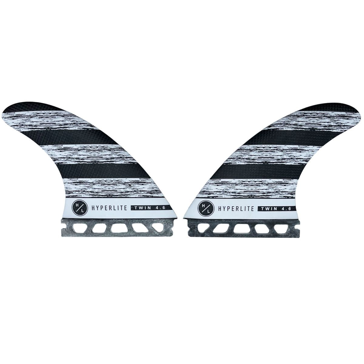 Hyperlite 4.6 Carbon Twin Surf Fin Set 2 Fins