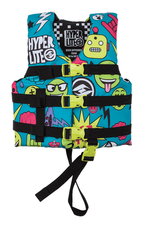 Hyperlite Child Unite Nylon CGA Life Jacket in Green - BoardCo