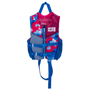 Hyperlite Girl's Child Indy CGA Life Jacket in Blue Camo - BoardCo