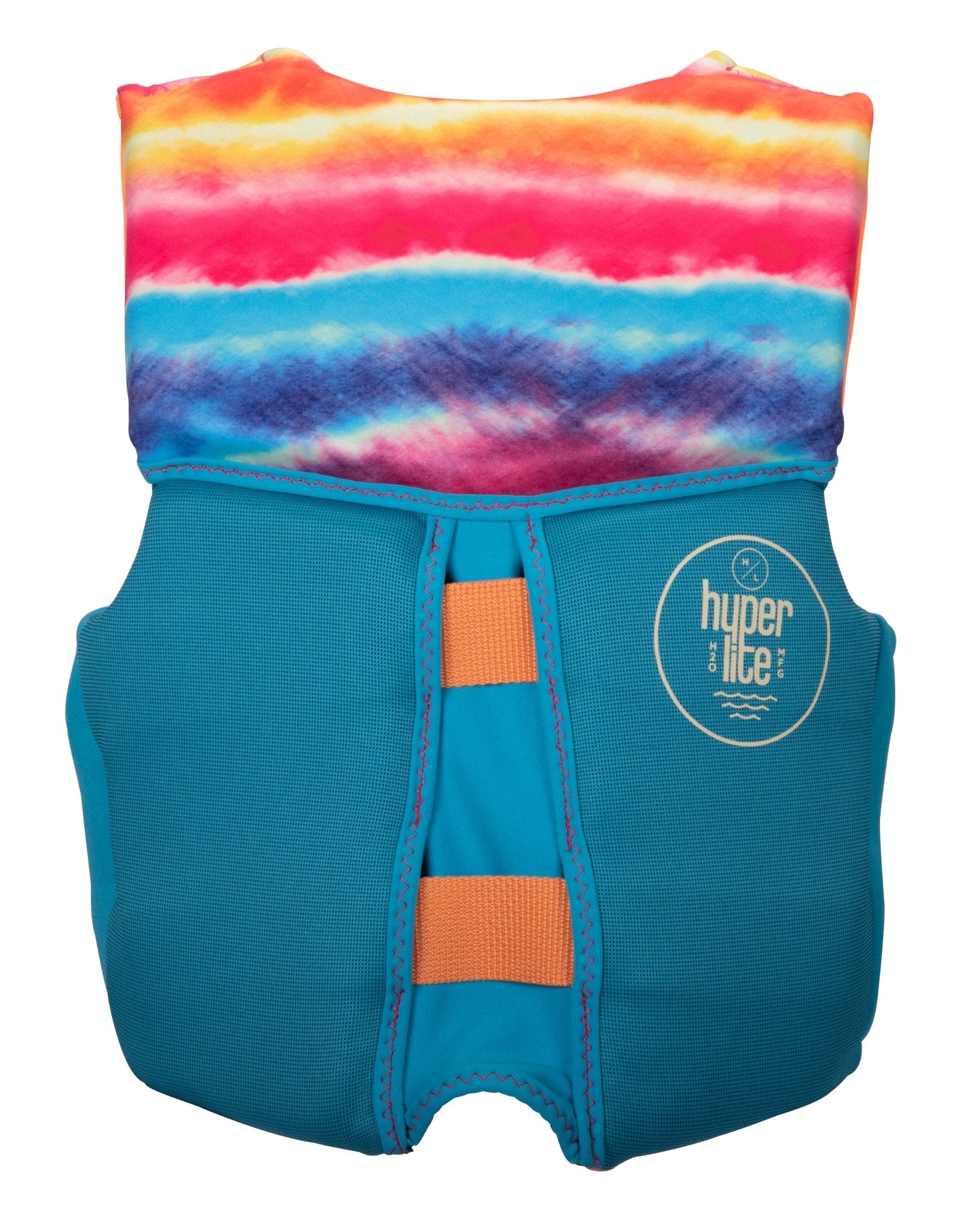 Hyperlite Girls Indy CGA Life Jacket in Aqua / Orange - BoardCo