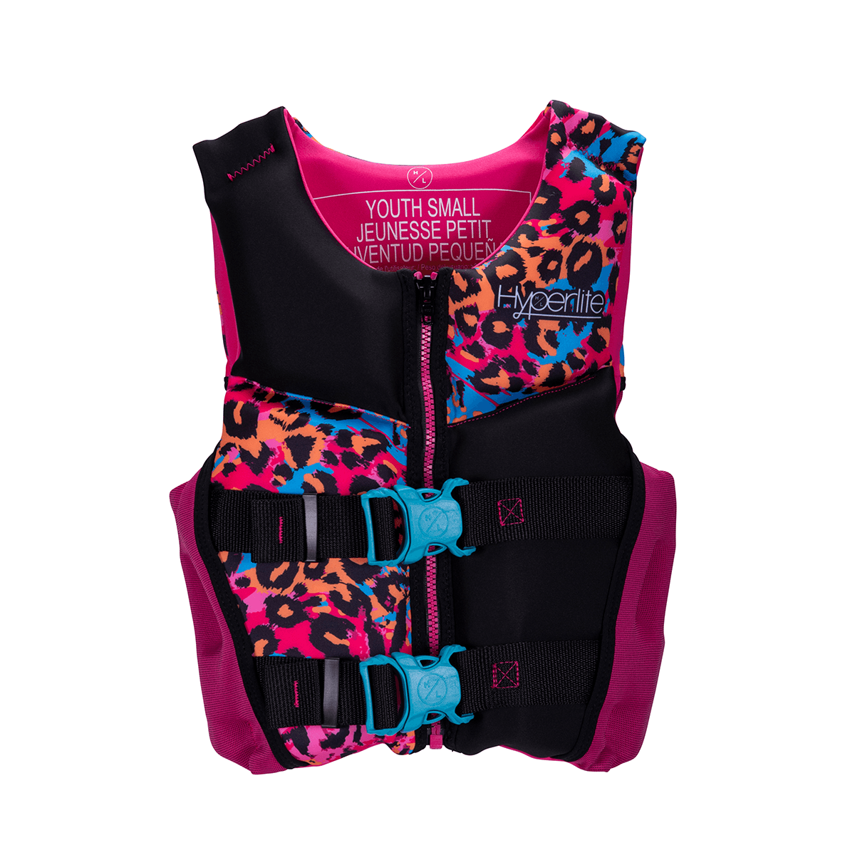 Hyperlite Girl's Youth Indy CGA Life Jacket in Pink - BoardCo