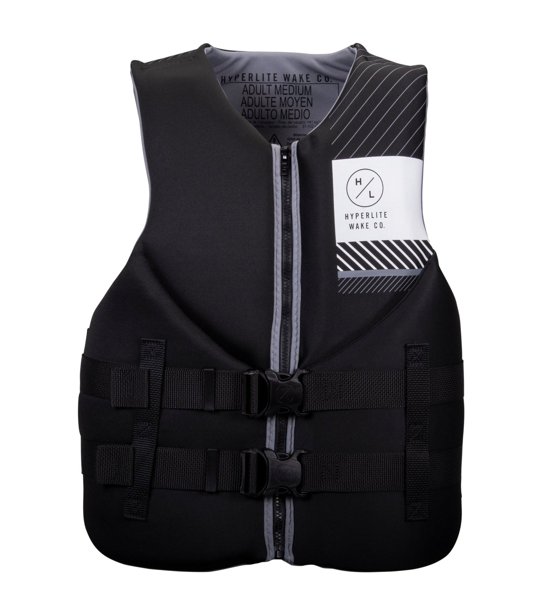 Hyperlite Indy CGA Life Jacket in Black / Grey