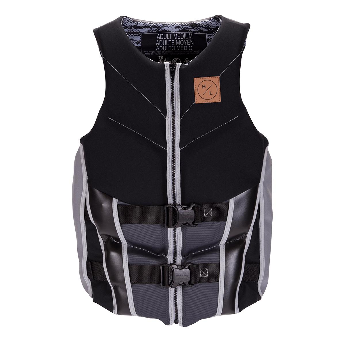 Hyperlite Men's Domain CGA Life Jacket in Black/Grey - BoardCo