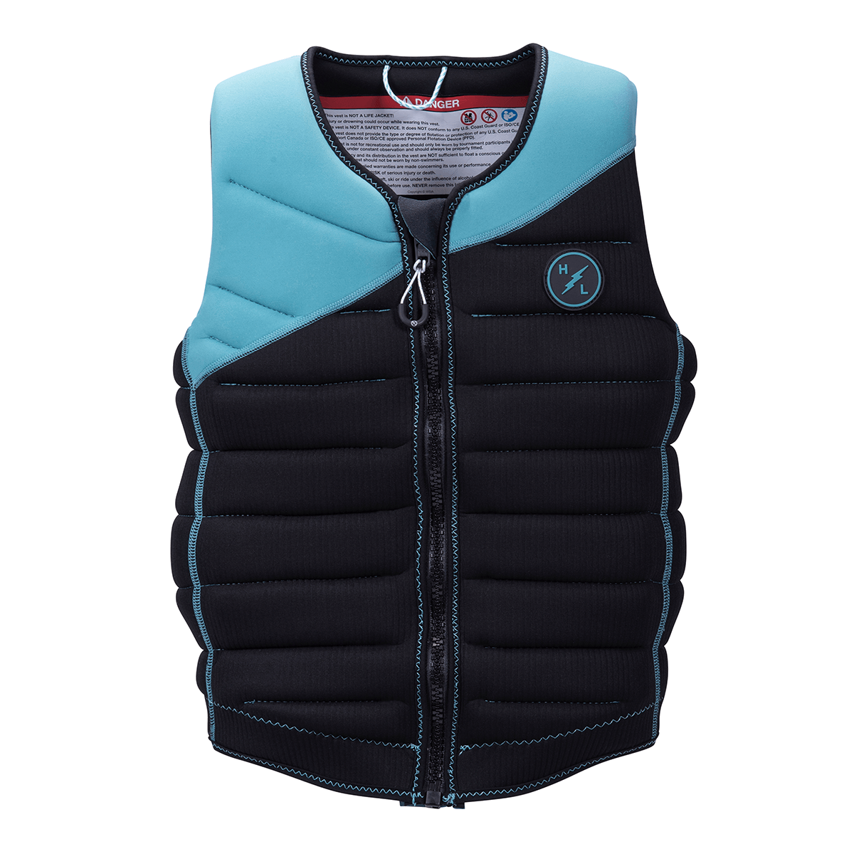 Hyperlite Storm Comp Wake Vest in Black/Aqua - BoardCo