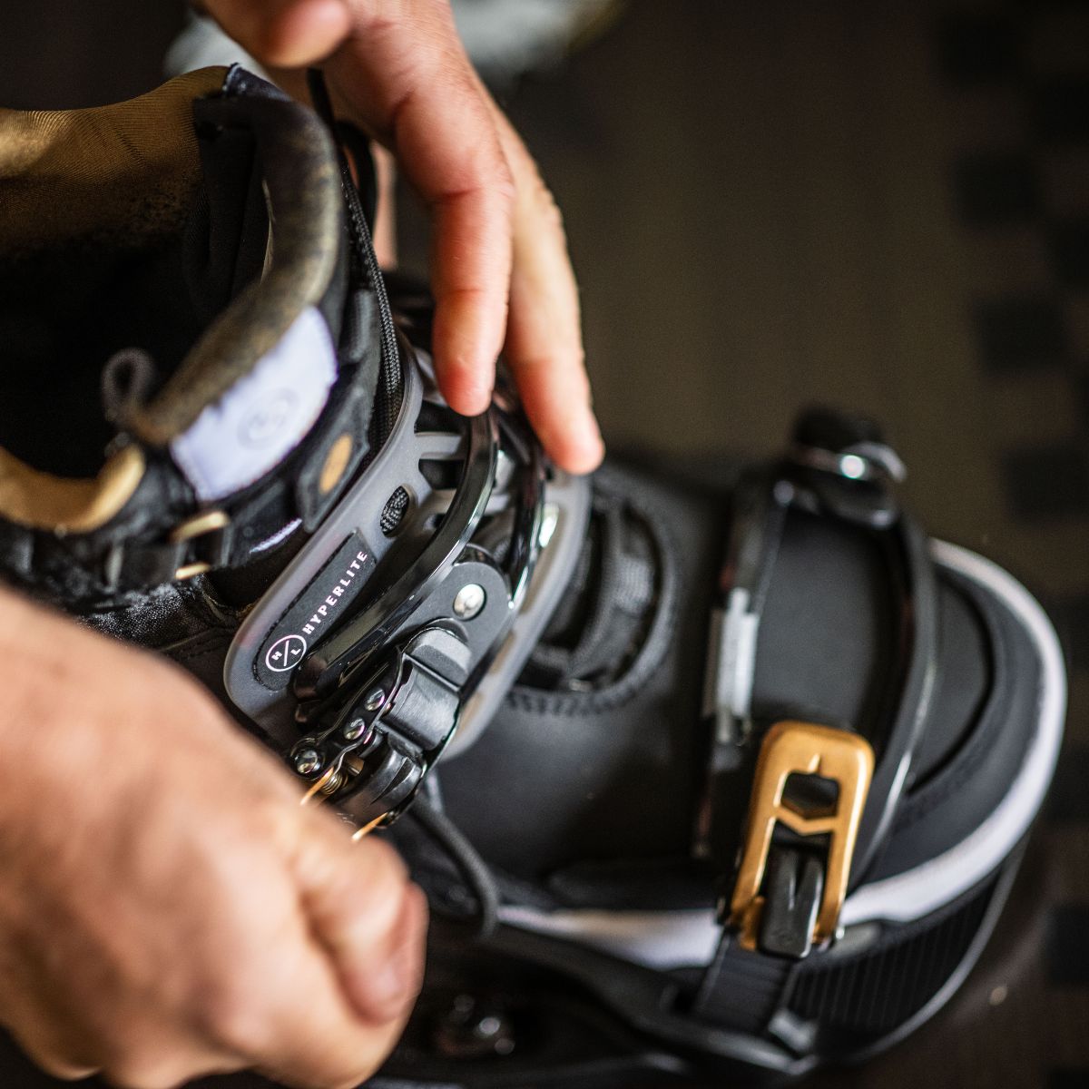 Hyperlite System Lowback Wakeboard Bindings 2024 in Black - BoardCo