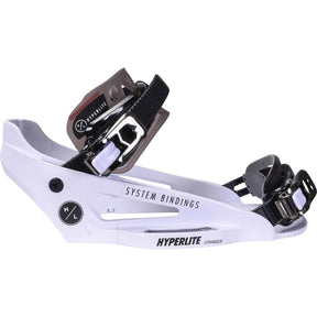 Hyperlite System Lowback Wakeboard Bindings 2024 in White - BoardCo