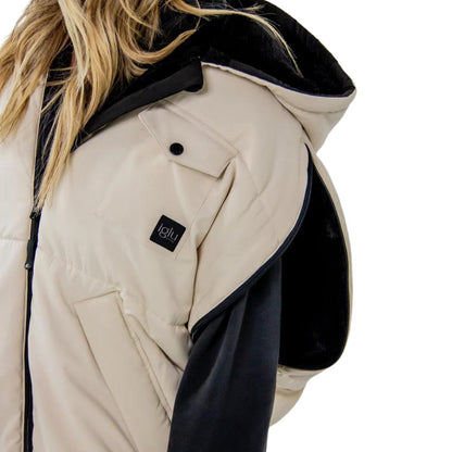 Iglu Original Fur-Lined Hooded Poncho in Ivory - BoardCo