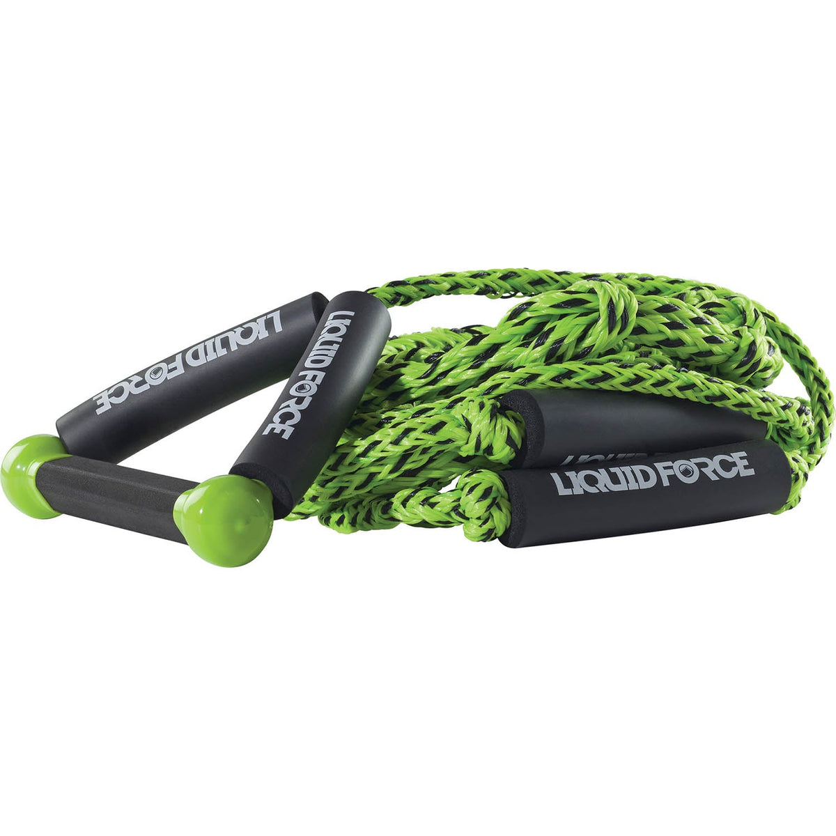 Liquid Force 24 ft. Knotted Surf Rope w/ 8" Handle Green - BoardCo