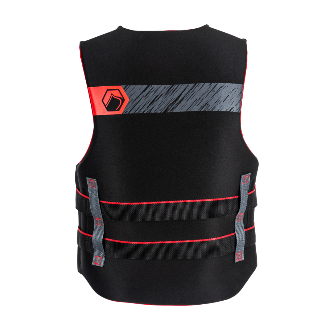 Liquid Force Classic Hinge Men's CGA Life Jacket in Black/Red - BoardCo
