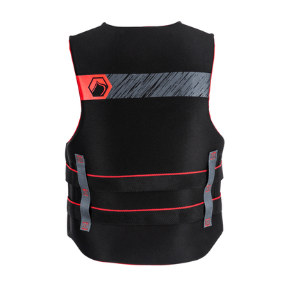 Liquid Force Classic Hinge Men's CGA Life Jacket in Black/Red - BoardCo
