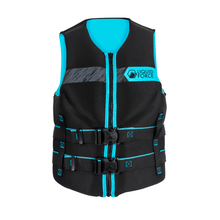 Liquid Force Classic Hinge Women's CGA Life Jacket in Black/Aqua - BoardCo