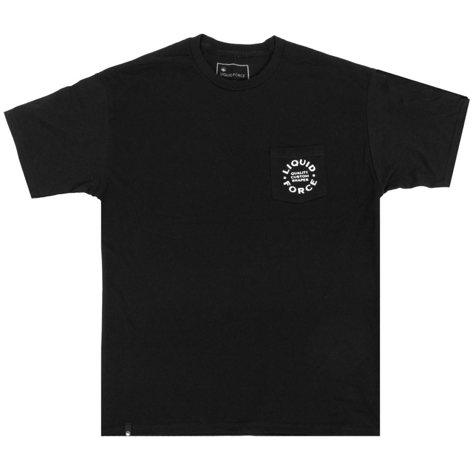 Liquid Force Custom Shapes Pocket Tee Blk - BoardCo