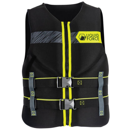 Liquid Force Hinge Classic CGA Life Jacket in Black/Green - BoardCo