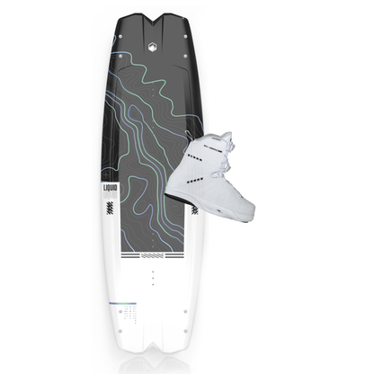 Liquid Force Remedy w/ Aero 6X White Wakeboard Package 2023 - BoardCo