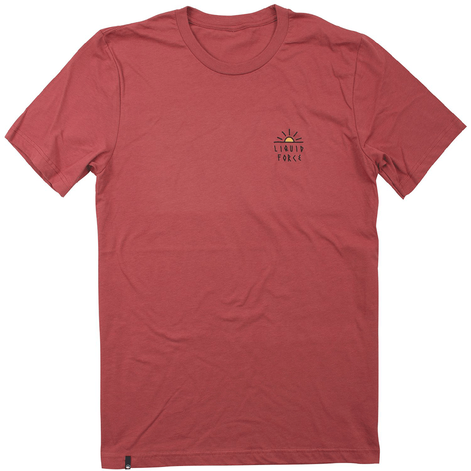 Liquid Force Sunrise Tee in Rust - BoardCo