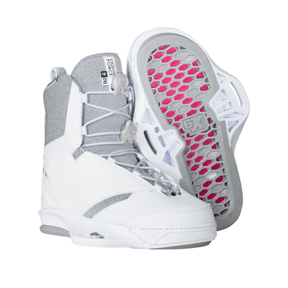 Liquid Force Tao 6X Wakeboard Bindings 2023 in White - BoardCo