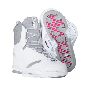 Liquid Force Tao 6X Wakeboard Bindings 2023 in White - BoardCo