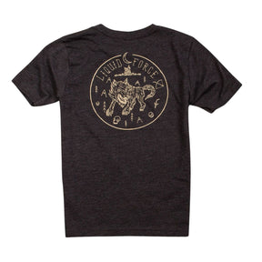 Liquid Force Wolf Kids Tee Charcoal - BoardCo