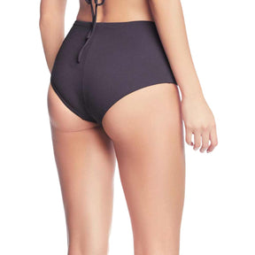 Maaji Blackberry Velvet Bardot Bikini Bottom in Dark Purple - BoardCo