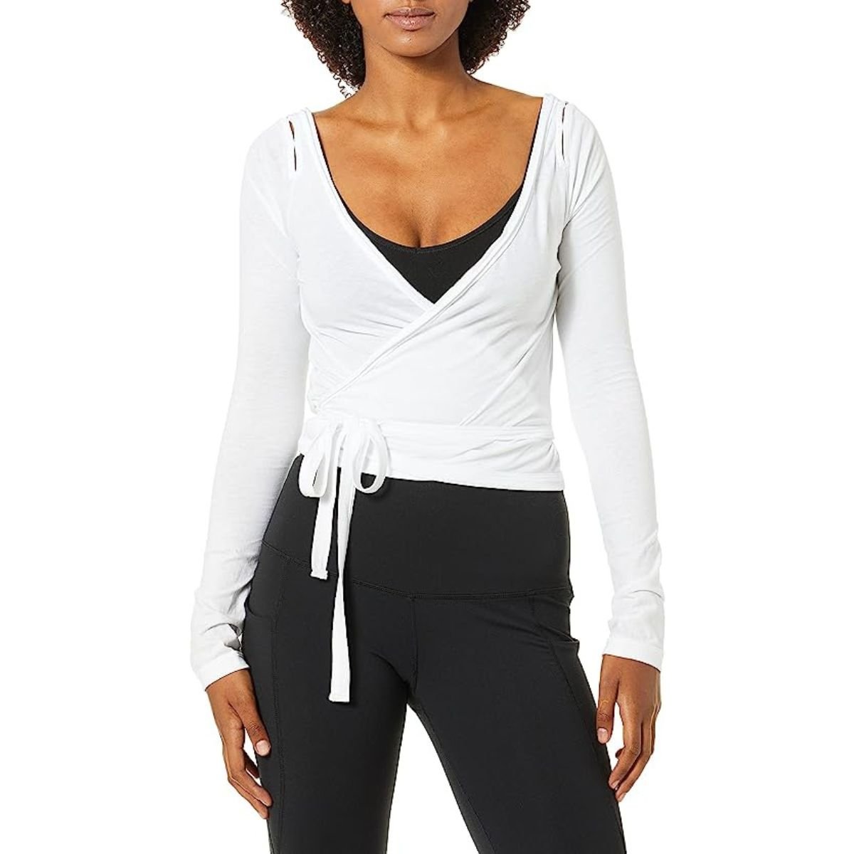 Maaji Full Moon Wrap Top in White - BoardCo