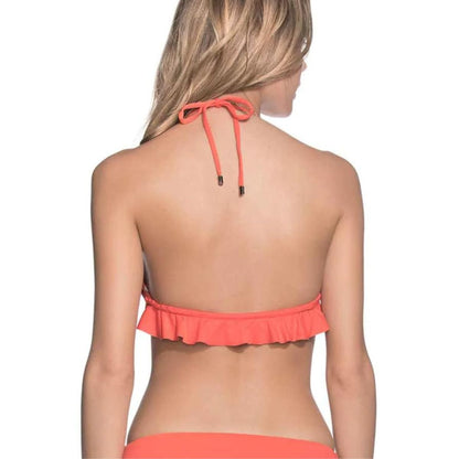 Maaji Mandarin Frills Bikini Top in BR Orange - BoardCo