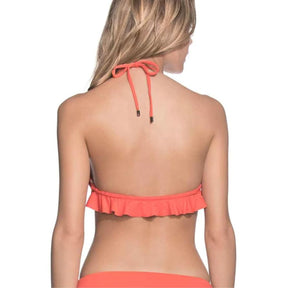 Maaji Mandarin Frills Bikini Top in BR Orange - BoardCo