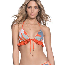 Maaji Mandarin Frills Bikini Top in BR Orange - BoardCo