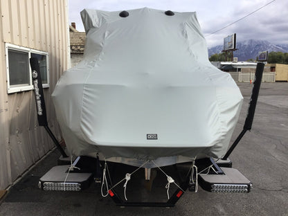 Malibu 22 LSV G-3.5 With Factory Bimini Double Up Storage Cover - BoardCo