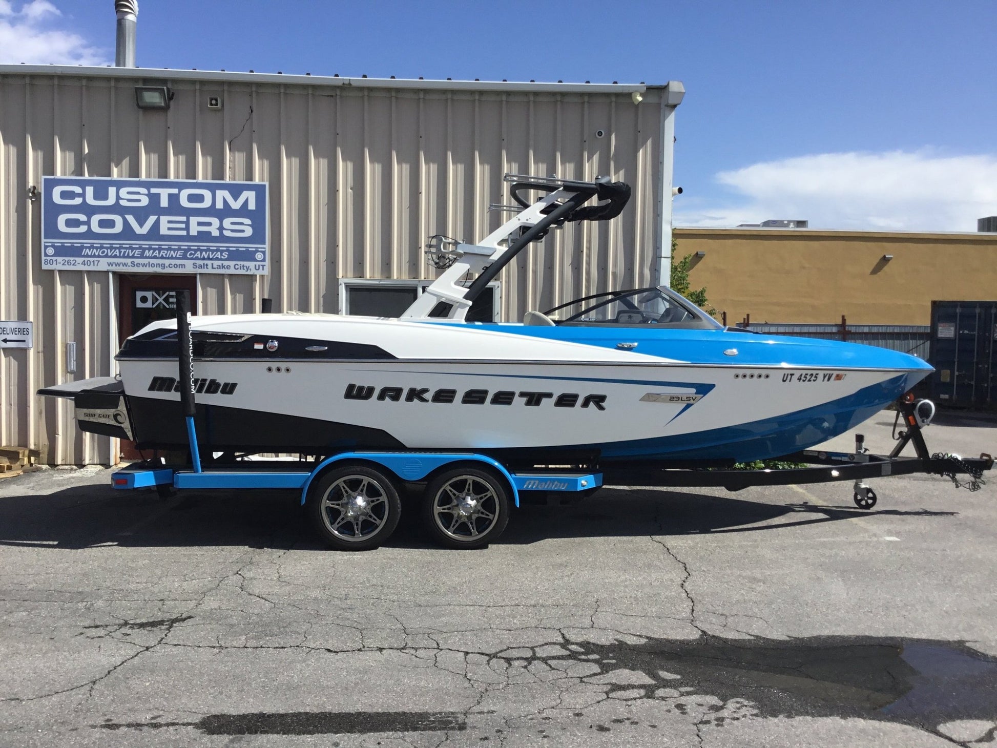 Malibu 23 LSV Wakesetter Cinch Cover - BoardCo