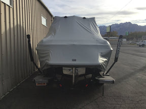 Malibu 23 LSV with G3.5 Tower and Factory Bimini Double Up Storage Cover - BoardCo