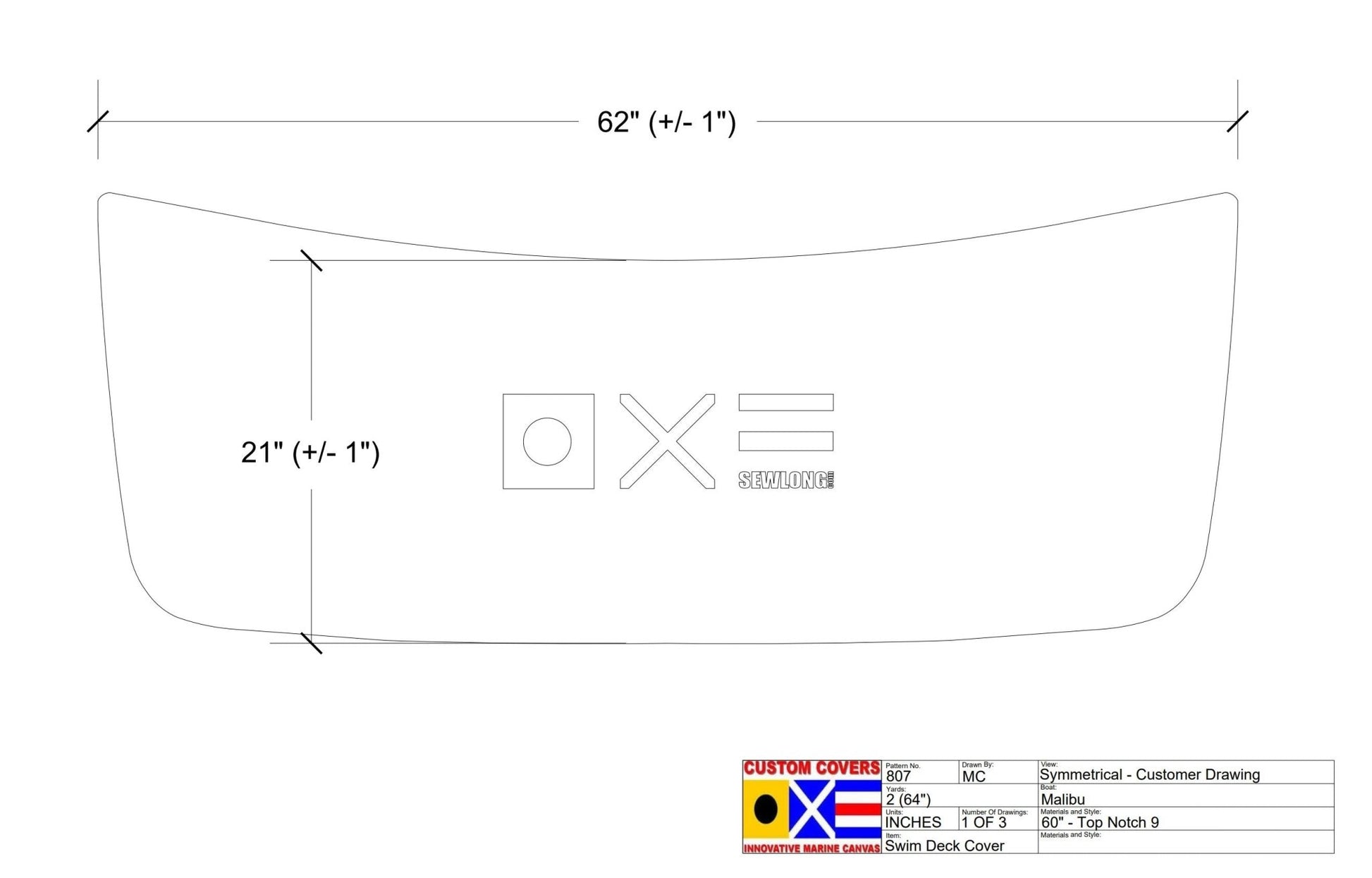 Malibu TXi Swim Platform Cover - BoardCo