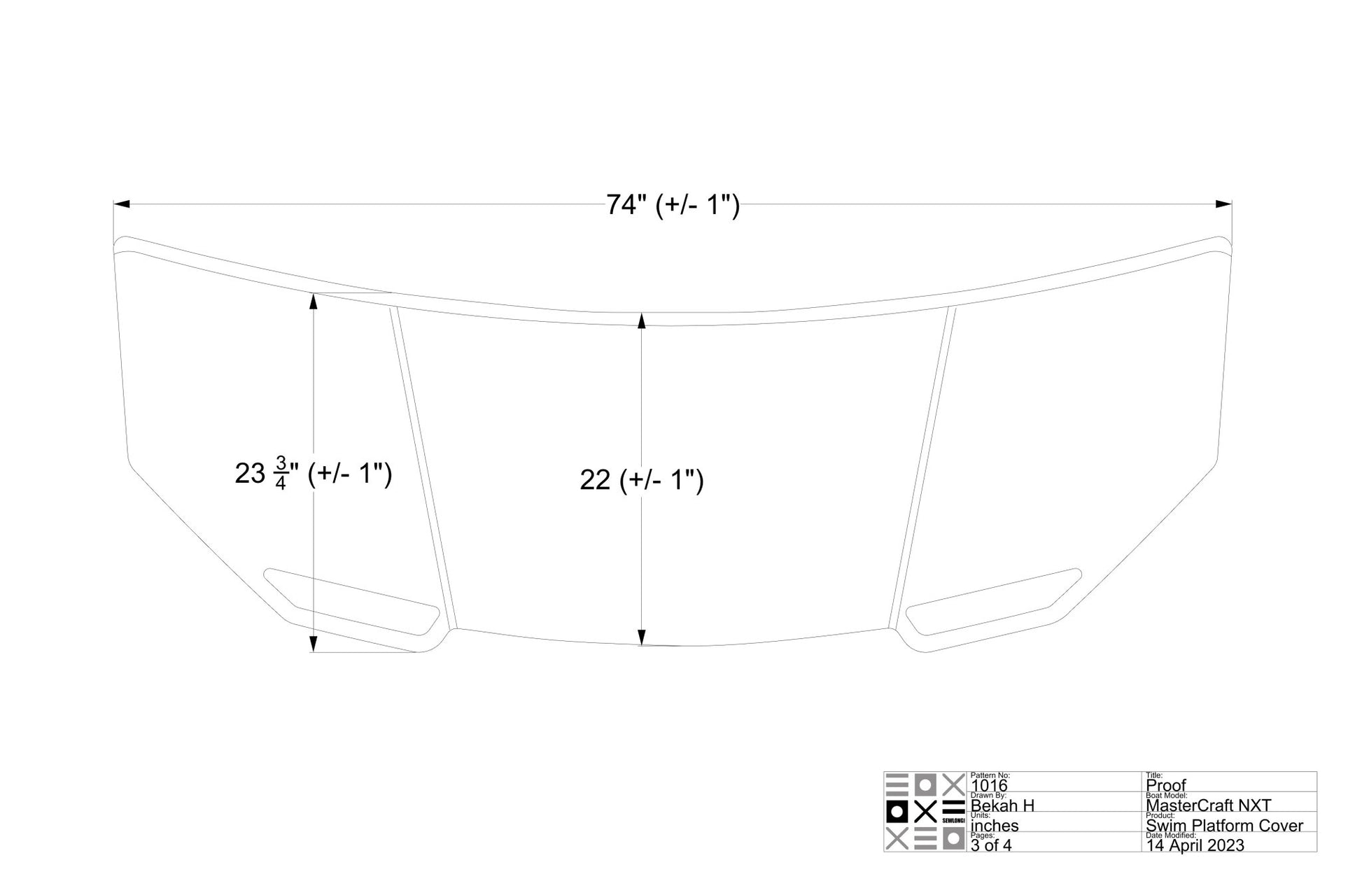 MasterCraft NXT Swim Platform Cover - BoardCo