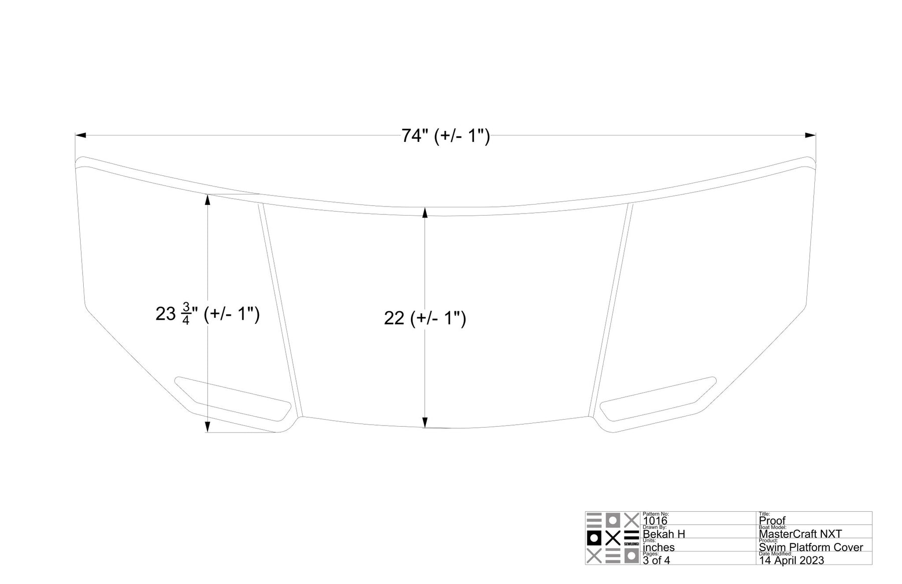 MasterCraft NXT Swim Platform Cover - BoardCo