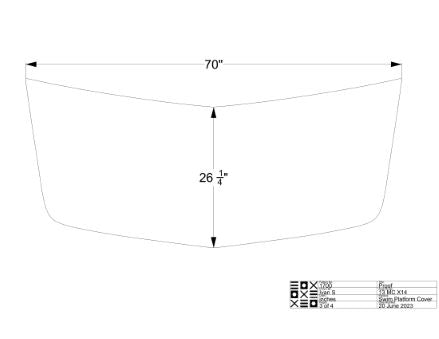 MasterCraft Teak Swim Platform Cover - BoardCo