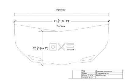 MasterCraft X Series Fiberglass Swim Platform Cover - BoardCo