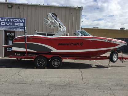 MasterCraft X23 With Factory Bimini Double Up Storage Cover - BoardCo