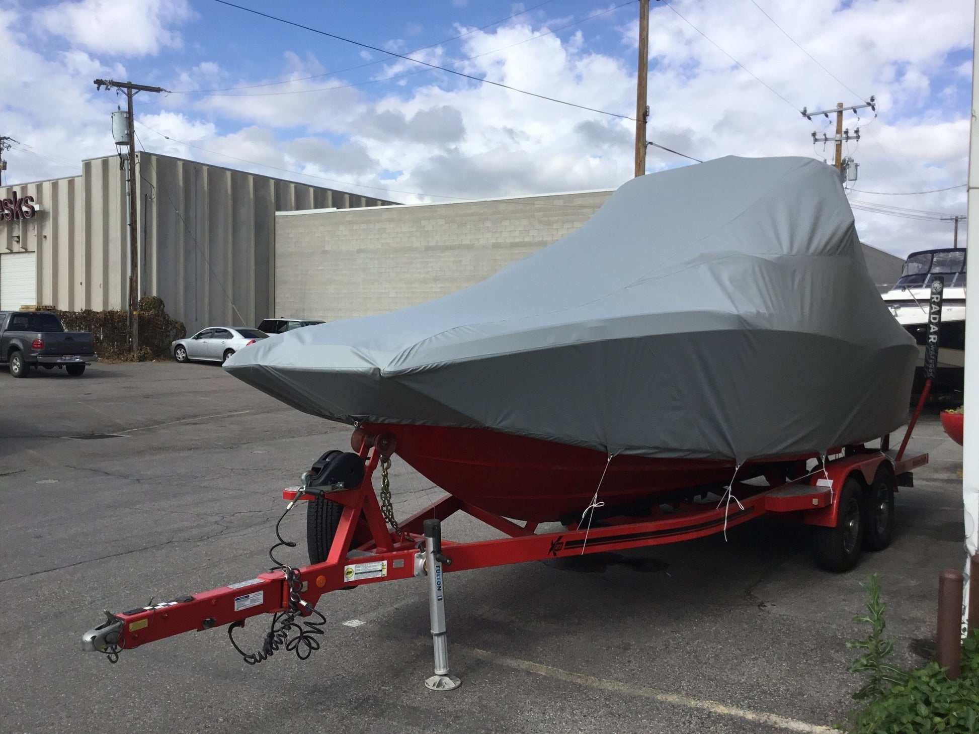 MasterCraft X23 With Factory Bimini Double Up Storage Cover - BoardCo