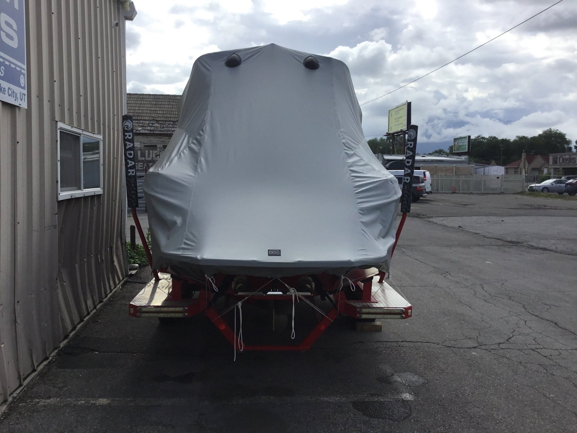 MasterCraft X23 With Factory Bimini Double Up Storage Cover - BoardCo